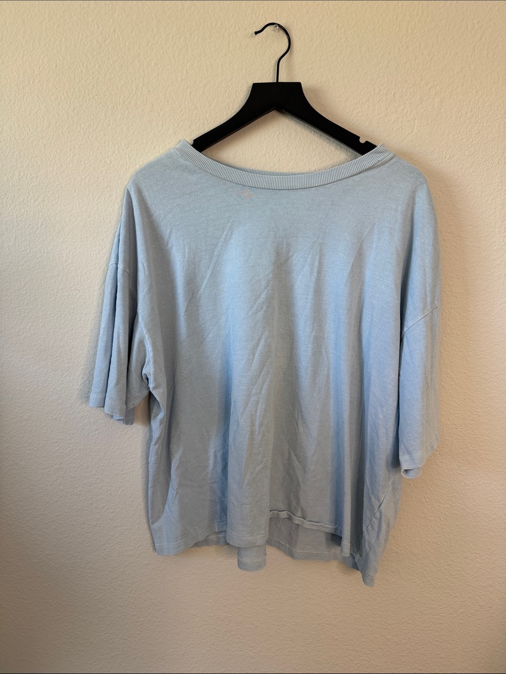FP Movement by Free People Light Blue Oversized Short Sleeve Tee